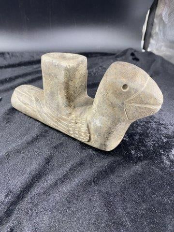 Cardina Parakeet Stone Pipe from Mason County: Please see picture for measurement. These artifacts are from multiple collections from around the United States. KEY WORDS: NATIVE AMERICAN INDIAN ARTIFACT ARTIFACTS ARROWHEAD ARROWHEADS MISSISSIPPIAN