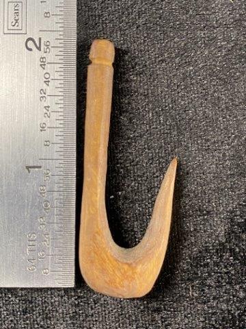 Bone Hook: Please see picture for measurement. These artifacts are from multiple collections from around the United States. KEY WORDS: NATIVE AMERICAN INDIAN ARTIFACT ARTIFACTS ARROWHEAD ARROWHEADS MISSISSIPPIAN
