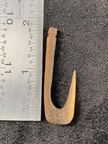 Bone Hook: Please see picture for measurement. These artifacts are from multiple collections from around the United States. KEY WORDS: NATIVE AMERICAN INDIAN ARTIFACT ARTIFACTS ARROWHEAD ARROWHEADS MISSISSIPPIAN