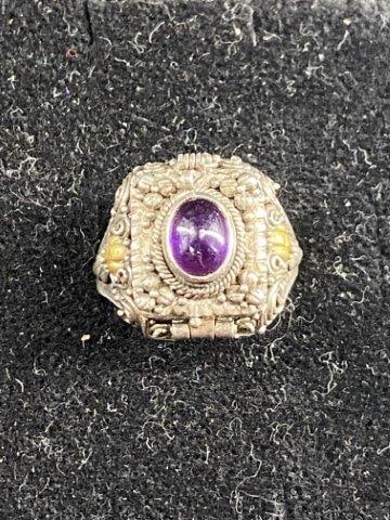 Sterling Ring with baby ring inside (1 of 7)