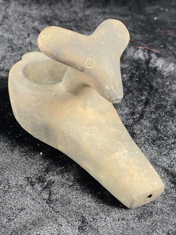 Deer Effigy Pottery Pipe (1 of 7)