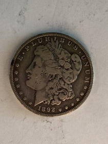 1892     Morgan Silver Dollar (1 of 2)