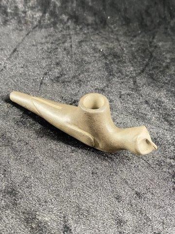 Owl Effigy Pottery Pipe (1 of 8)