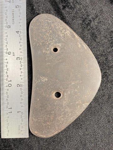 Gorget: Please see picture for measurement. These artifacts are from multiple collections from around the United States. KEY WORDS: NATIVE AMERICAN INDIAN ARTIFACT ARTIFACTS ARROWHEAD ARROWHEADS MISSISSIPPIAN