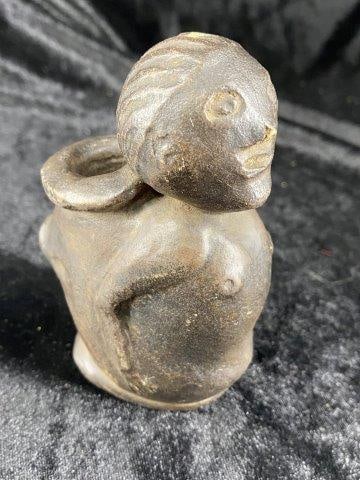 Stone Human  Effigy Pipe from Summit County, Ohio (1 of 9)