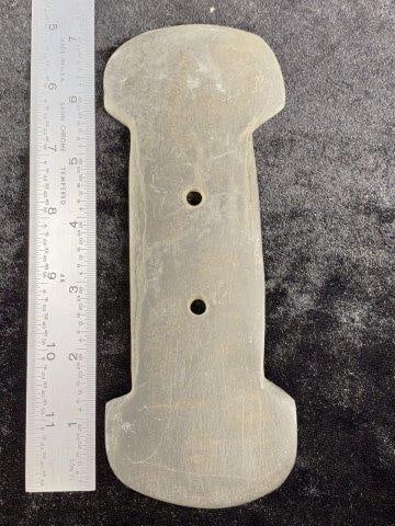 Gorget: Please see picture for measurement. These artifacts are from multiple collections from around the United States. KEY WORDS: NATIVE AMERICAN INDIAN ARTIFACT ARTIFACTS ARROWHEAD ARROWHEADS MISSISSIPPIAN