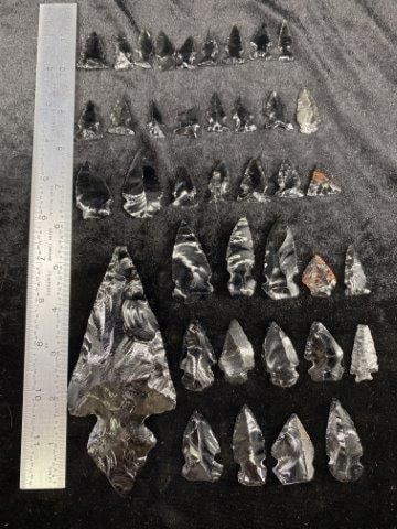 Group of Obsidian Points (1 of 4)