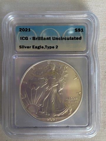 Brilliant Uncirculated Silver Eagle Type II (1 of 2)