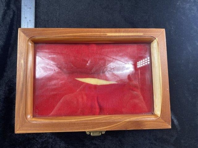 6 x 9 Used Wooden Frame: KEY WORDS: NATIVE AMERICAN INDIAN ARTIFACT ARTIFACTS ARROWHEAD ARROWHEADS MISSISSIPPIAN QUAPAW CADDO POTTERY COINS MORGAN DOLLAR PEACE DOLLAR SILVER COINS