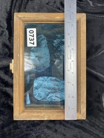 9 x 6 Used Wooden Frame: KEY WORDS: NATIVE AMERICAN INDIAN ARTIFACT ARTIFACTS ARROWHEAD ARROWHEADS MISSISSIPPIAN QUAPAW CADDO POTTERY COINS MORGAN DOLLAR PEACE DOLLAR SILVER COINS