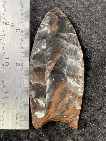 Obsidian Clovis: Please see picture for measurement. These artifacts are from multiple collections from around the United States. KEY WORDS: NATIVE AMERICAN INDIAN ARTIFACT ARTIFACTS ARROWHEAD ARROWHEADS MISSISSIPPIAN