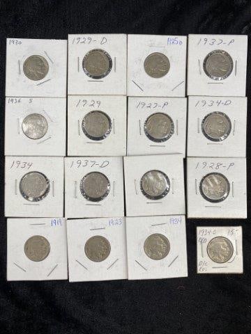 Group of Buffalo Nickels (1 of 1)