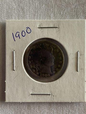 Barber Quarter: Please see picture for date & mint mark. KEY WORDS: NATIVE AMERICAN INDIAN ARTIFACT ARTIFACTS ARROWHEAD ARROWHEADS MISSISSIPPIAN QUAPAW CADDO POTTERY COINS MORGAN DOLLAR PEACE DOLLAR SILVER COINS