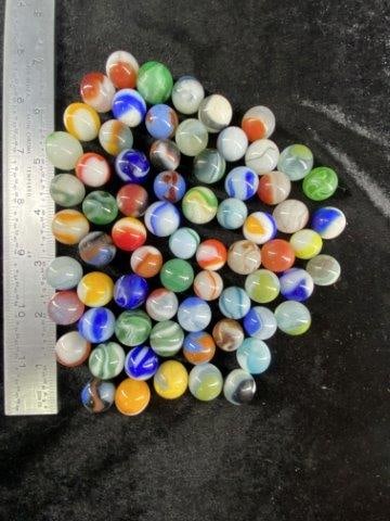 Group of Marbles: KEY WORDS: NATIVE AMERICAN INDIAN ARTIFACT ARTIFACTS ARROWHEAD ARROWHEADS MISSISSIPPIAN QUAPAW CADDO POTTERY COINS MORGAN DOLLAR PEACE DOLLAR SILVER COINS