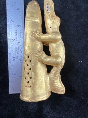 Tumbaga Gold colored Finnial from Mexico (1 of 5)