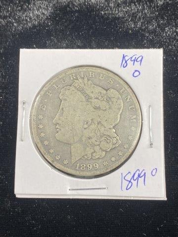 Morgan Silver Dollar: Please see picture for date & mint mark. KEY WORDS: NATIVE AMERICAN INDIAN ARTIFACT ARTIFACTS ARROWHEAD ARROWHEADS MISSISSIPPIAN QUAPAW CADDO POTTERY COINS MORGAN DOLLAR PEACE DOLLAR SILVER COINS