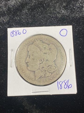 Morgan Silver Dollar: Please see picture for date & mint mark. KEY WORDS: NATIVE AMERICAN INDIAN ARTIFACT ARTIFACTS ARROWHEAD ARROWHEADS MISSISSIPPIAN QUAPAW CADDO POTTERY COINS MORGAN DOLLAR PEACE DOLLAR SILVER COINS