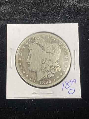 Morgan Silver Dollar: Please see picture for date & mint mark. KEY WORDS: NATIVE AMERICAN INDIAN ARTIFACT ARTIFACTS ARROWHEAD ARROWHEADS MISSISSIPPIAN QUAPAW CADDO POTTERY COINS MORGAN DOLLAR PEACE DOLLAR SILVER COINS