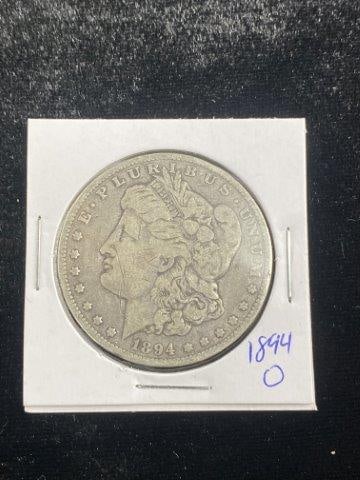 Morgan Silver Dollar: Please see picture for date & mint mark. KEY WORDS: NATIVE AMERICAN INDIAN ARTIFACT ARTIFACTS ARROWHEAD ARROWHEADS MISSISSIPPIAN QUAPAW CADDO POTTERY COINS MORGAN DOLLAR PEACE DOLLAR SILVER COINS