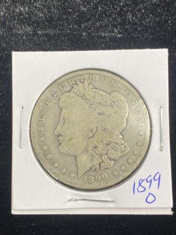 Morgan Silver Dollar: Please see picture for date & mint mark. KEY WORDS: NATIVE AMERICAN INDIAN ARTIFACT ARTIFACTS ARROWHEAD ARROWHEADS MISSISSIPPIAN QUAPAW CADDO POTTERY COINS MORGAN DOLLAR PEACE DOLLAR SILVER COINS