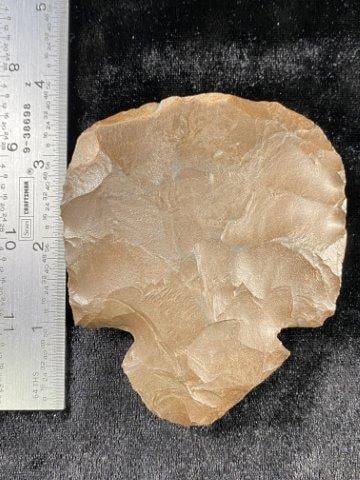 Chipped Hoe: Please see picture for measurement. These artifacts are from multiple collections from around the United States. KEY WORDS: NATIVE AMERICAN INDIAN ARTIFACT ARTIFACTS ARROWHEAD ARROWHEADS MISSISSIPPIAN