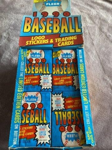 1990 Unopened Box Fleer Baseball Cards (1 of 1)