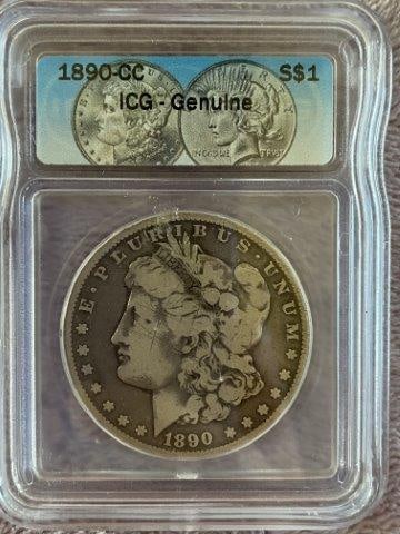Carson City Morgan Silver Dollar: Please see picture for mint mark & date. KEY WORDS: NATIVE AMERICAN INDIAN ARTIFACT ARTIFACTS ARROWHEAD ARROWHEADS MISSISSIPPIAN QUAPAW CADDO POTTERY COINS MORGAN DOLLAR PEACE DOLLAR SILVER COINS