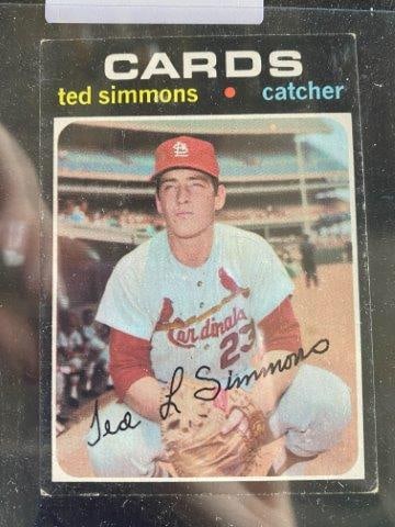 1971 Topps Ted Simmons Rookie Baseball Card (1 of 2)