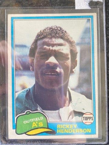 1981 Topps Ricky Henderson (1 of 2)