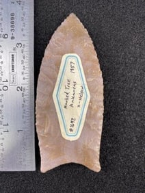 Clovis from Marked Tree, Arkansas found in 1957. ex - Nelson & Ed. J. Bergman Collection