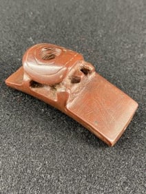 Turtle Effigy Catlinite Pipe