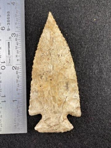 Snyders: Please see picture for measurement. Now taking in consignments for pre-1980 baseball cards , coins & arrowheads etc. Call anytime for details 501-590-6771. KEY WORDS: NATIVE AMERICAN INDIAN ARTIFACT A