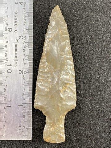 Benton: Please see picture for measurement. Now taking in consignments for pre-1980 baseball cards , coins & arrowheads etc. Call anytime for details 501-590-6771. KEY WORDS: NATIVE AMERICAN INDIAN ARTIFACT A