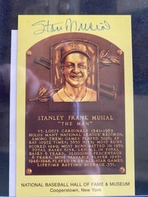 Stan Musial Authentic Autograph