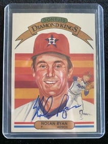Nolan Ryan Donruss Authentic Autograph Hand Signed by Nolan Ryan