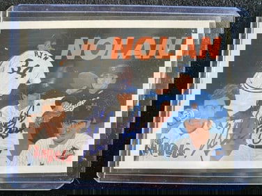 Nolan Ryan Donruss Authentic Autograph Hand Signed by Nolan Ryan