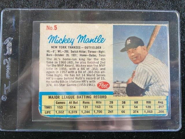 1961 Mickey Mantle Post Card (1 of 2)