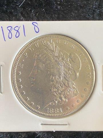 Morgan Silver Dollar: Please see picture for measurement. Now taking in consignments for pre-1980 baseball cards , coins & arrowheads etc. Call anytime for details 501-590-6771. KEY WORDS: NATIVE AMERICAN INDIAN ARTIFACT A