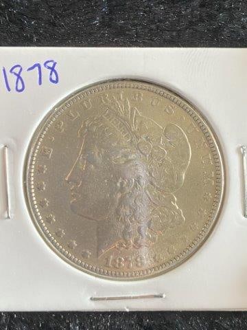 Morgan Silver Dollar: Please see picture for measurement. Now taking in consignments for pre-1980 baseball cards , coins & arrowheads etc. Call anytime for details 501-590-6771. KEY WORDS: NATIVE AMERICAN INDIAN ARTIFACT A