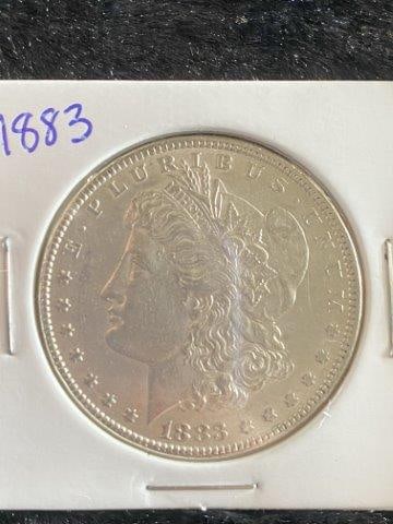Morgan Silver Dollar: Please see picture for measurement. Now taking in consignments for pre-1980 baseball cards , coins & arrowheads etc. Call anytime for details 501-590-6771. KEY WORDS: NATIVE AMERICAN INDIAN ARTIFACT A
