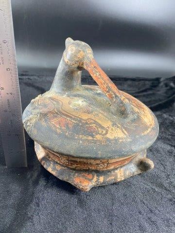 Pre-Columbian Pottery Vessel from Aaron Mitchell Collection: Please see picture for measurement. Now taking in consignments for pre-1980 baseball cards , coins & arrowheads etc. Call anytime for details 501-590-6771. KEY WORDS: NATIVE AMERICAN INDIAN ARTIFACT A