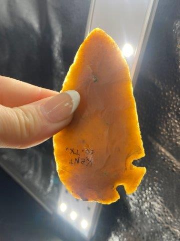 Cornertang from Kent County, Texas Ex Hoots Collection 1970's Arkansas: Please see picture for measurement. Now taking in consignments for pre-1980 baseball cards , coins & arrowheads etc. Call anytime for details 501-590-6771. KEY WORDS: NATIVE AMERICAN INDIAN ARTIFACT A