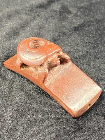 3 & 1/8" Turtle Effigy Catlinite Pipe (1 of 7)