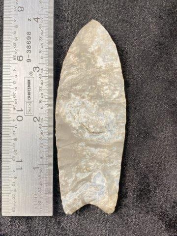 3 & 7/8" Well Made Fluted Clovis from Missouri from the Ed. J. Bergman Collection (1 of 3)