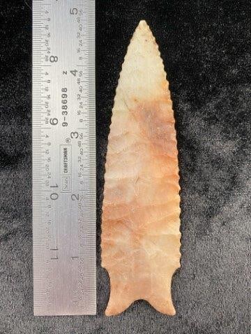 Novaculite Dalton 4 & 3/4" Arrowhead Indian Artifact (1 of 6)