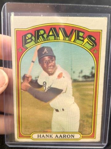 1972 Topps Hank Aaron Baseball Card (1 of 2)