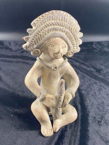 Pre Columbian Human Effigy Pottery Idol: Pre Columbian Human Effigy Pottery Idol Please see picture for measurement. Now taking in consignments for pre-1980 baseball cards , coins & arrowheads etc. Call anytime for details 501-590-6771. KEY 