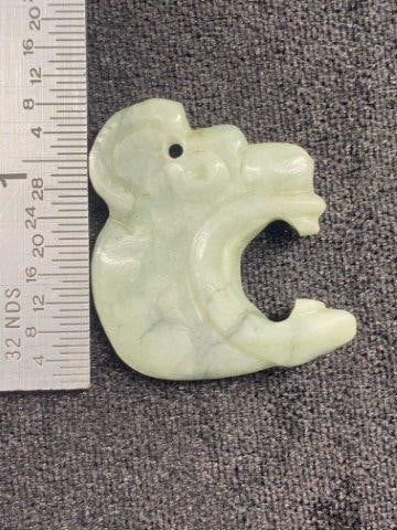 Pre Columbian Jade Axe God Pendant Mayan / Aztec (1 of 3)