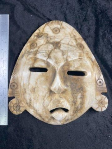 Pre Columbian Stone Effigy Jade Mask (1 of 5)