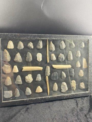 Frame of Arrowheads Frame is Included: Frame of Arrowheads Frame is Included Please see picture for measurement. Now taking in consignments for pre-1980 baseball cards , coins & arrowheads etc. Call anytime for details 501-590-6771. KEY WO